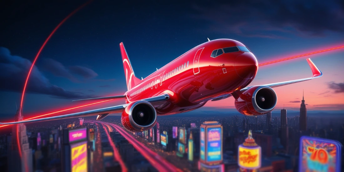 red airplane